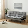 thumbnail interactive-video image 1 of Mainstays Memory Foam Futon with 72" Grey, 1 of 11