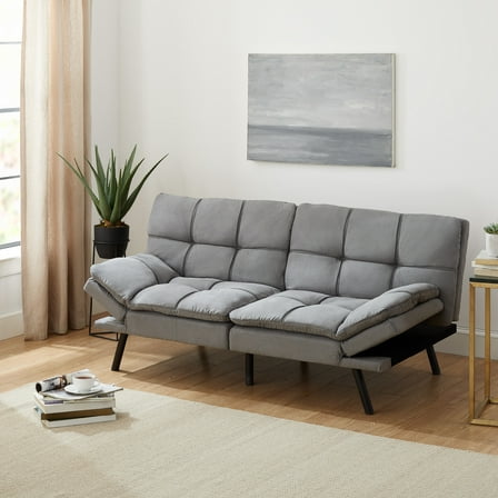 Mainstays Memory Foam Futon with 72" Grey