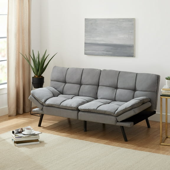 Mainstays Memory Foam Futon with 72" Grey