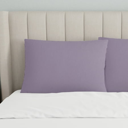 Mainstays Memory Foam Pillow with Lilac Cover