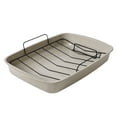 thumbnail image 1 of Mainstays 18.9" Non-Stick Carbon Steel  Speckle Roaster Pan & Wire Rack Gauge on 0.5mm Thickness, 1 of 7