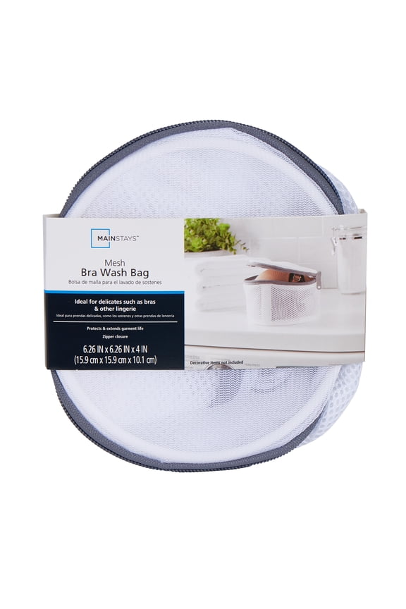Mesh Multi Size Bra Wash Bag, White