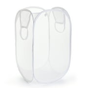 Mainstays Mesh Pop-up Hamper, Collapsible, Holds 2 Loads, White, Adult