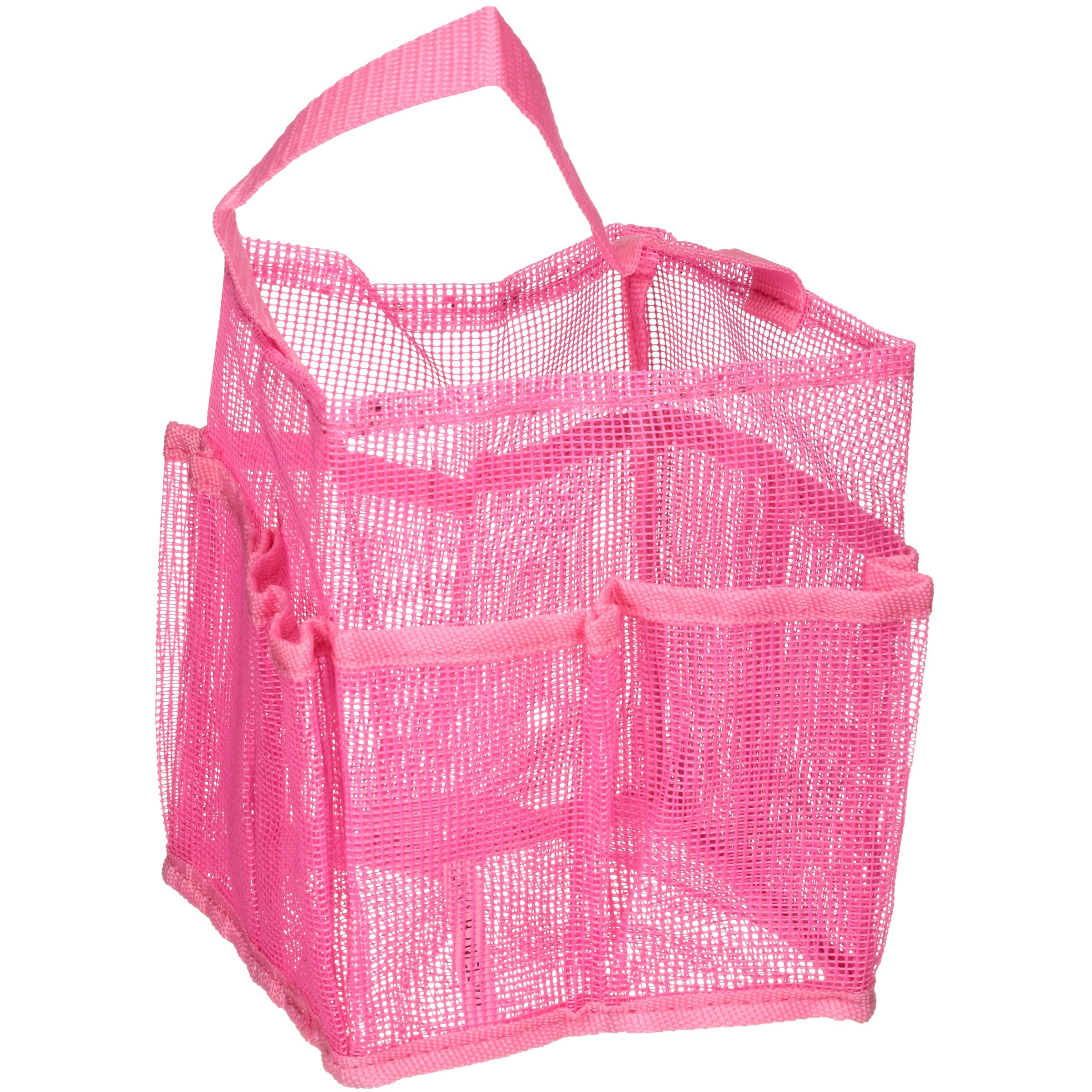 Yescom Portable Mesh Shower Caddy Tote 8 Pockets Bathroom Carry Bag Pink/Black  Opt, 1 - Fry's Food Stores