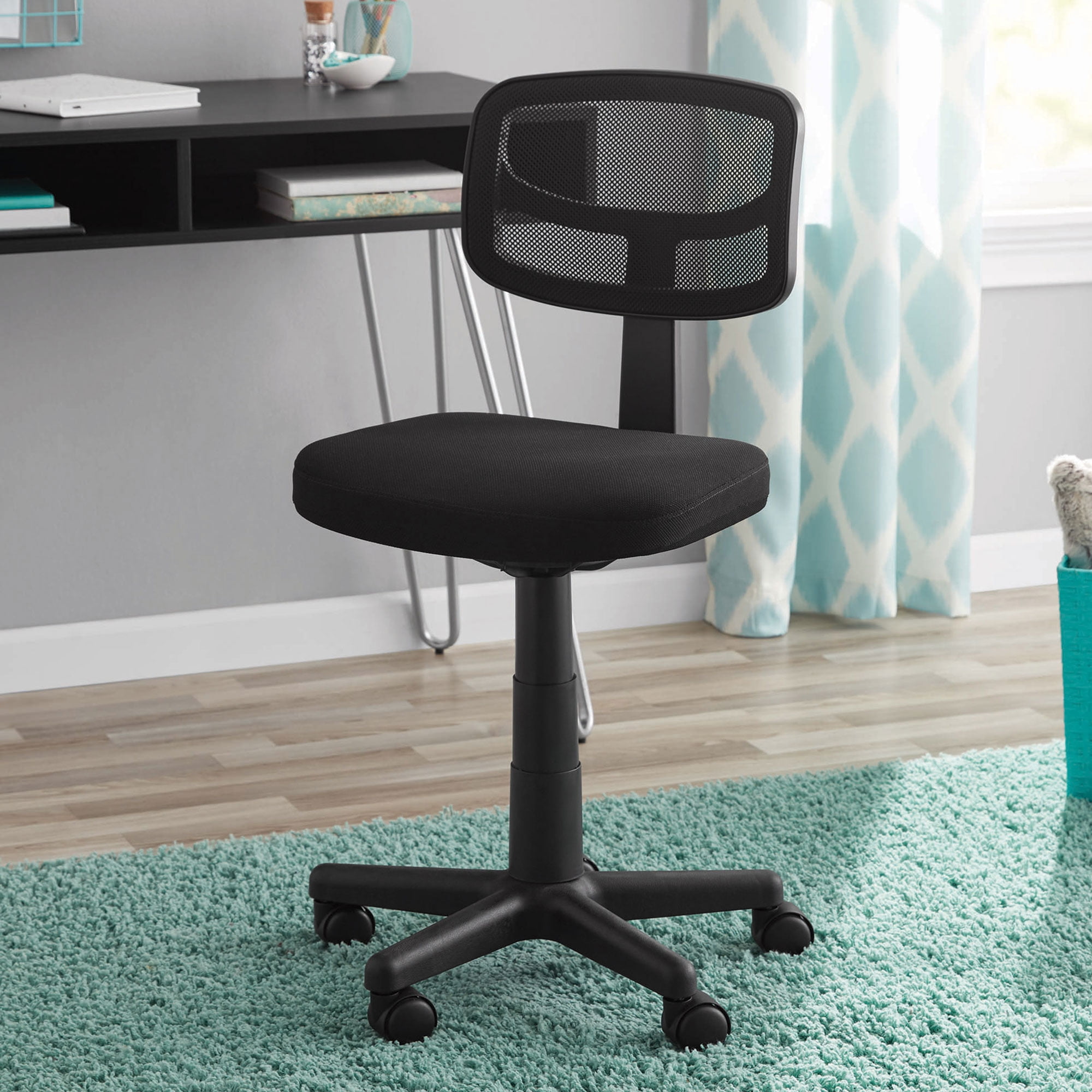 Mainstays Mesh Task Chair with Plush Padded Seat, Multiple Colors 