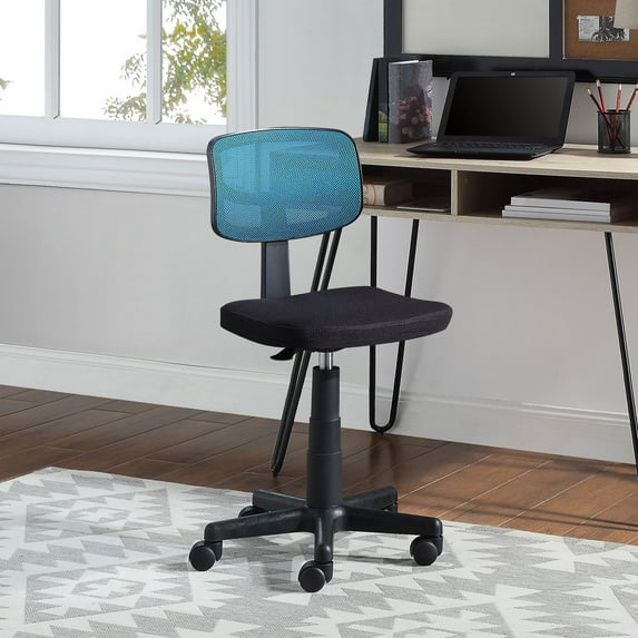 Mainstays Mesh Task Chair with Plush Padded Seat, Teal
