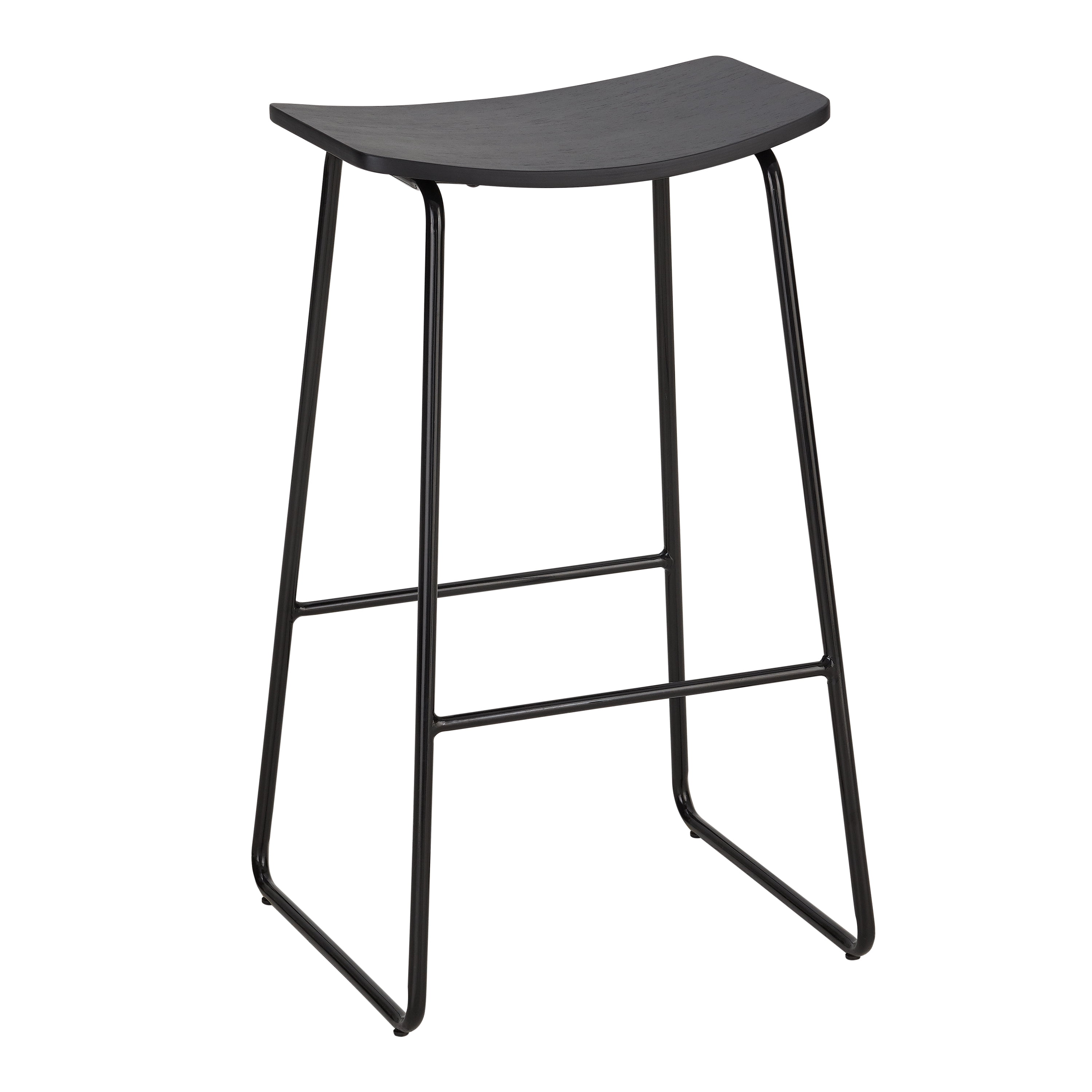 Mainstays Metal BarHeight Stools, 30", Set of 2, Black