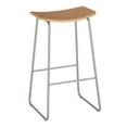 thumbnail image 1 of Mainstays Metal Frame Backless Bar Stools, Set of 2, Natural Wood, 1 of 5