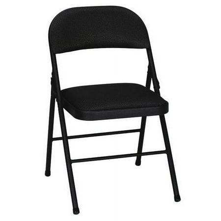 Mainstays Metal Indoor Folding Chair, Black