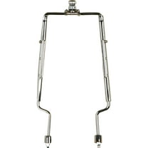 Mainstays Metal Lamp Shade Fitter Adjustable 8" to 10" Chrome Harp with Finial