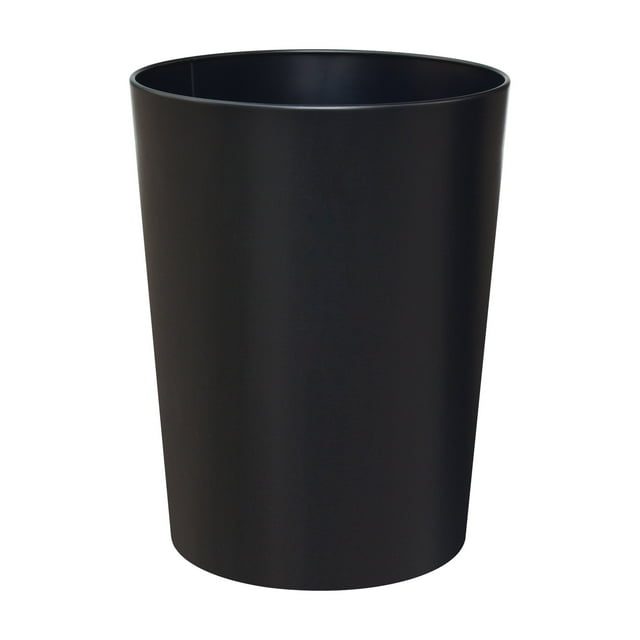 Mainstays Metal Waste Basket, Black