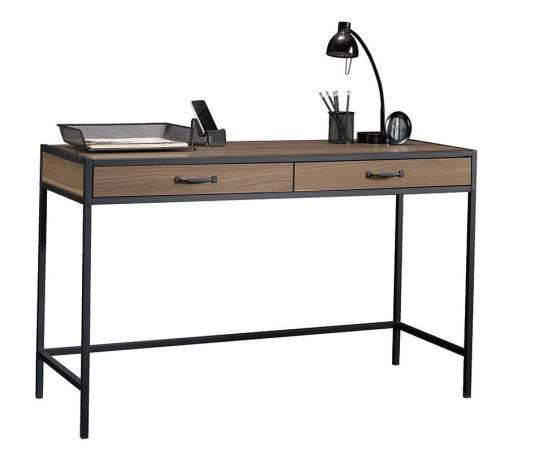 Mainstays Metro Desk with 2 Drawers, Warm Ash - image 1 of 5
