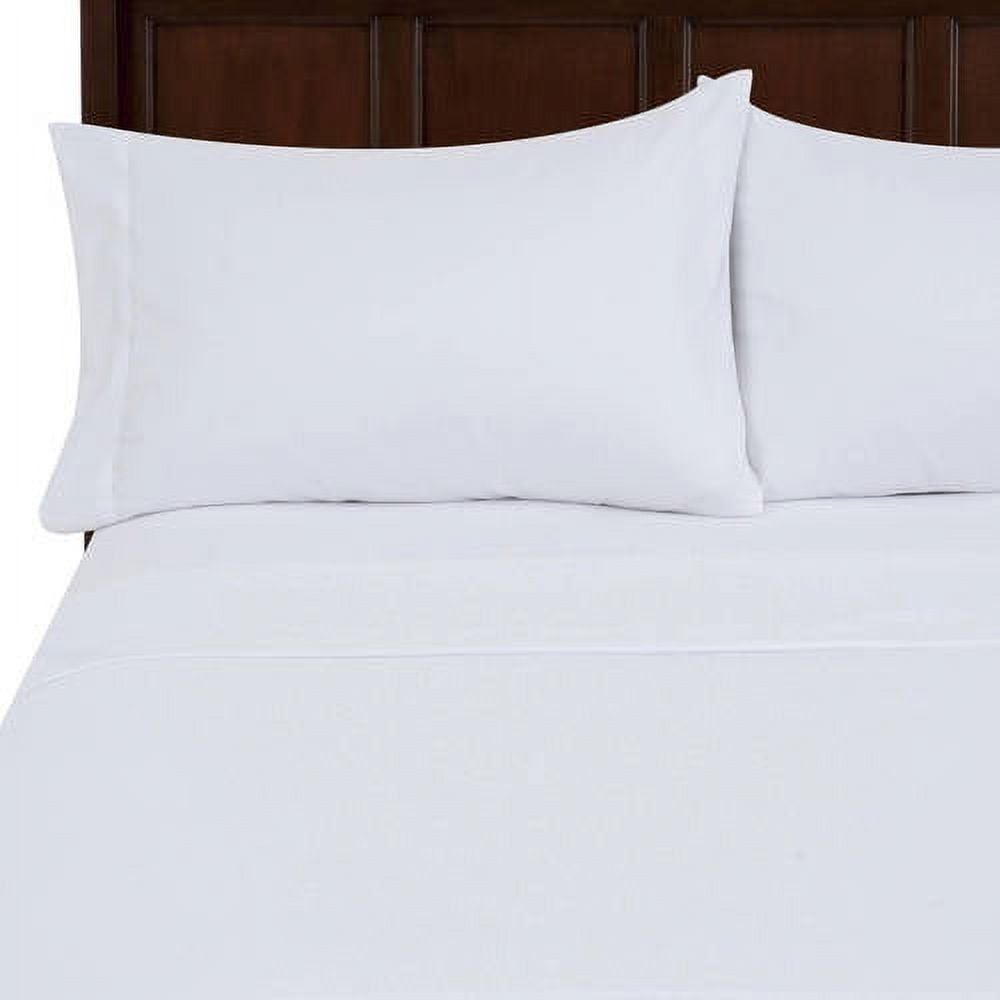 Mainstays MicroFiber Sheet Set, Arctic White, King Size