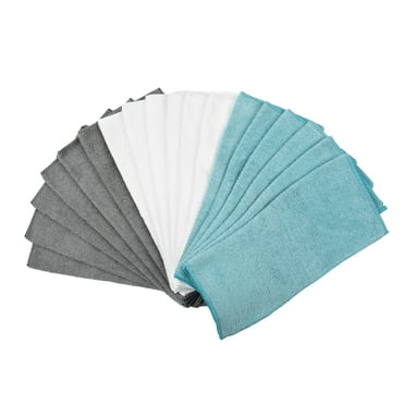 Mainstays Microfiber Assorted Solid Colors Dishcloths, 18 Piece