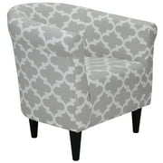 Mainstays Microfiber Bucket Accent Chair, Fynn Gray