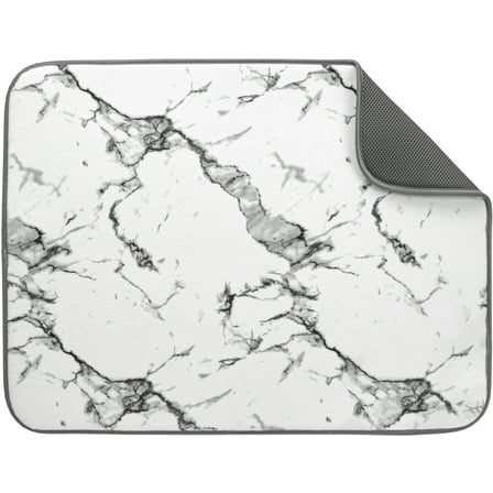 Mainstays Microfiber Dish Drying Mat Marble