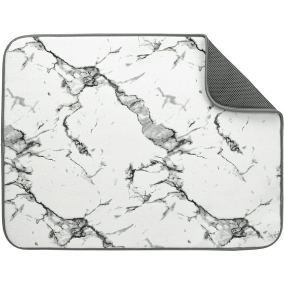 Mainstays Microfiber Dish Drying Mat Marble