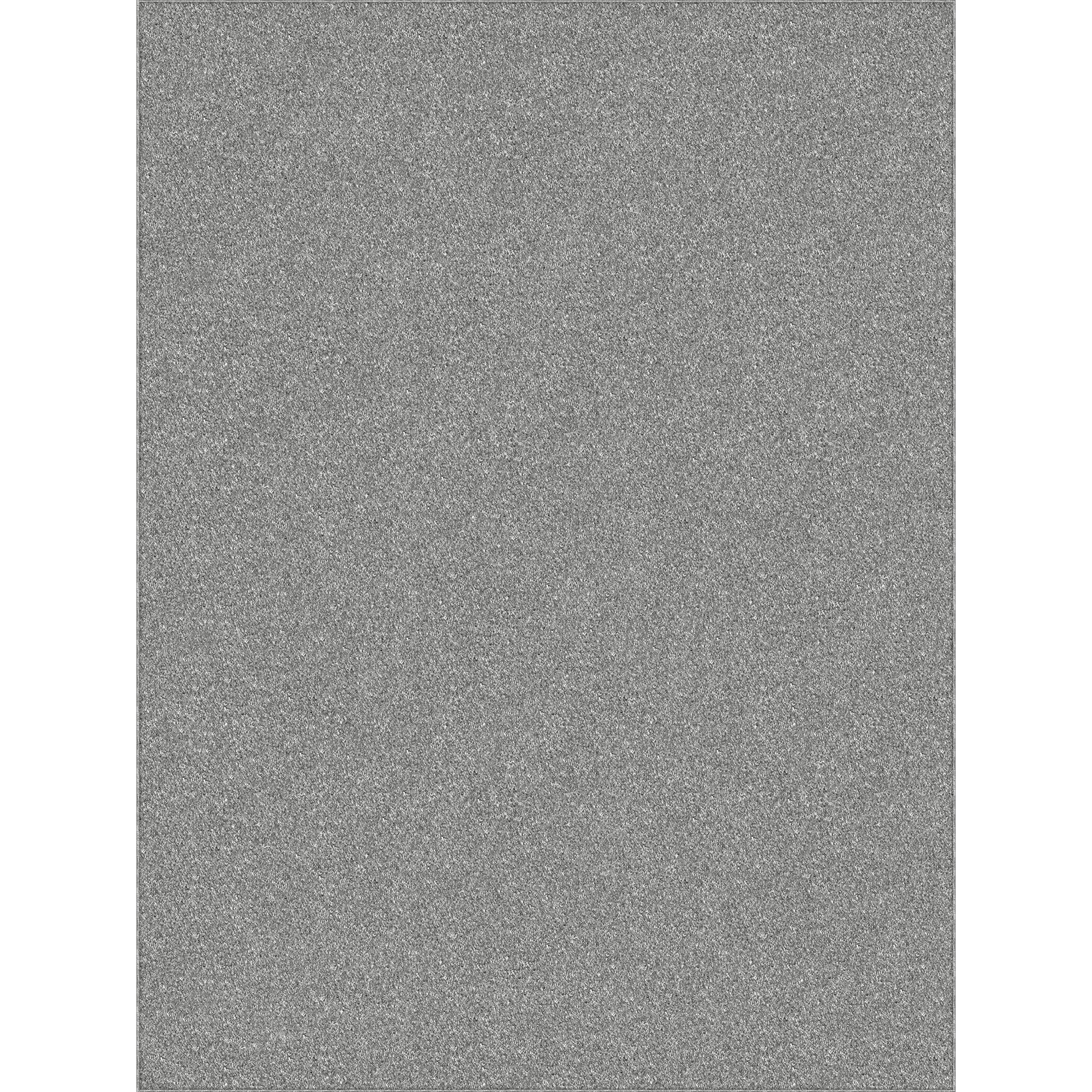 Mainstays 9' x 12' Gray Microfiber Plush Shag Area Rug – Soft, Durable Indoor Rug for Living Room, Bedroom, or Dining Room