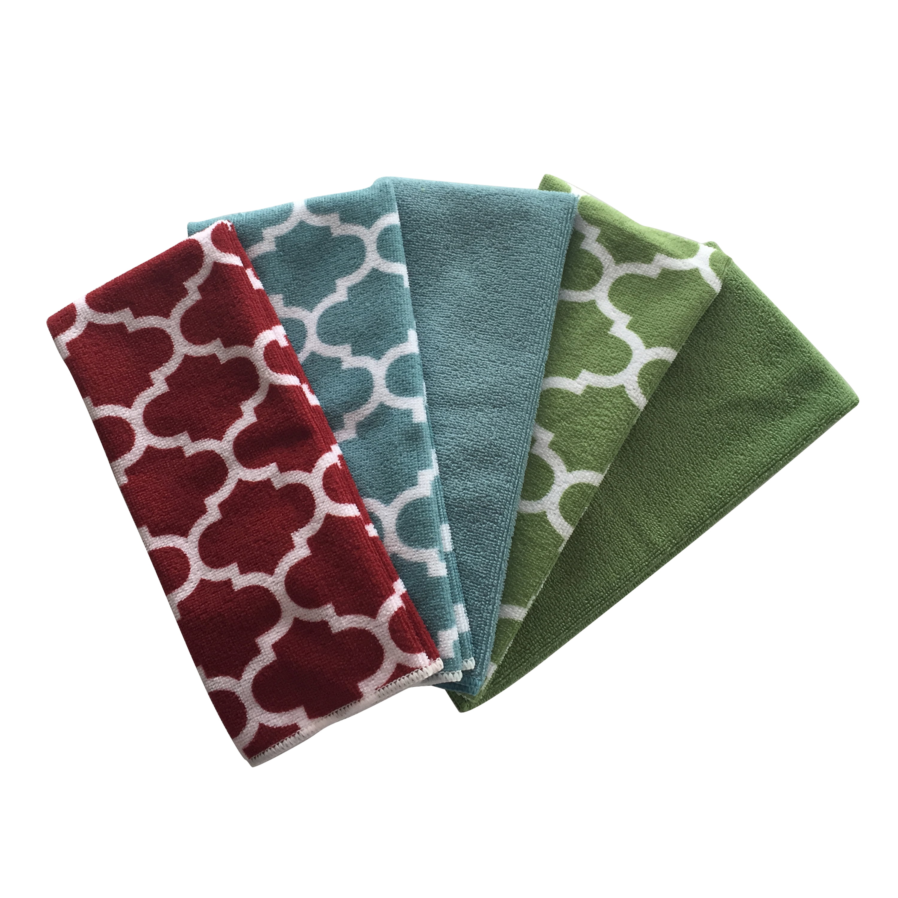 Mainstays Microfiber Kitchen Towel Set, 5 Count