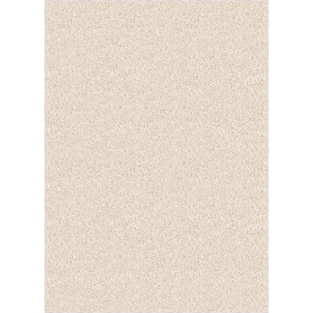 Mainstays Microfiber Plush Shag Area Rug, Ivory, 5' x 7' - Walmart ...