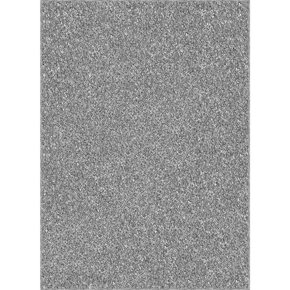 Mainstays 47"x65" Gray Microfiber Plush Shag Area Rug – Soft, Durable Indoor Rug for Living Room, Bedroom, or Dining Room