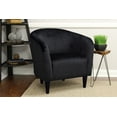 thumbnail image 1 of Mainstays Microfiber Tub Accent Chair, Black, 1 of 6