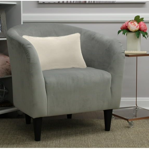 Mainstays Microfiber Tub Accent Chair, Dove Gray