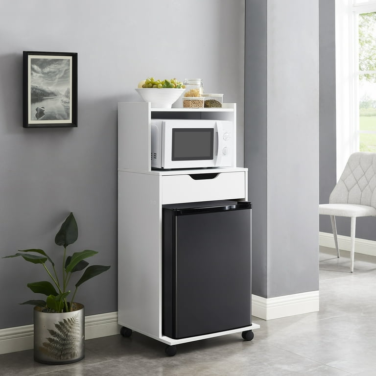 Fridge and outlet microwave stand