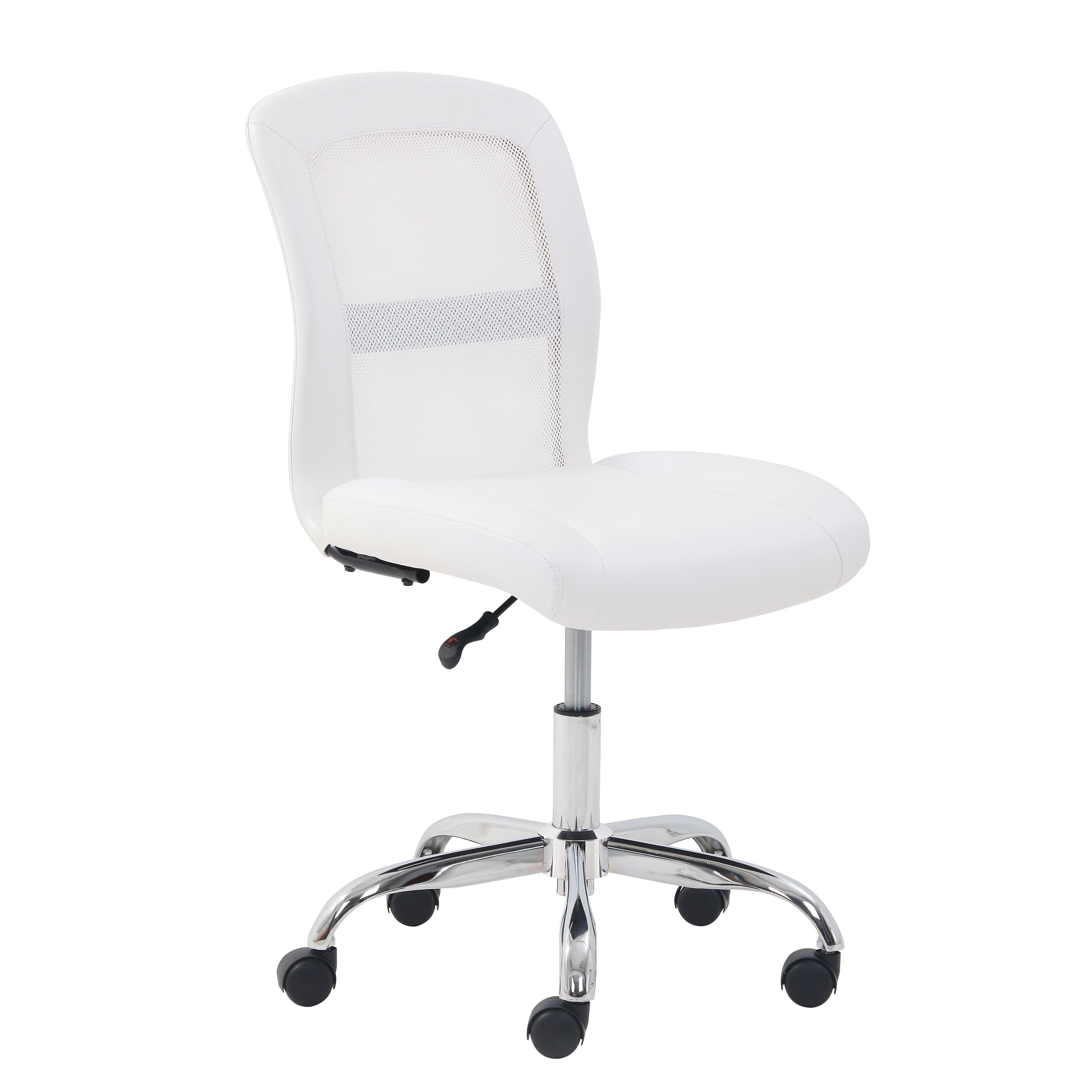 Mainstays Mid Back Vinyl Mesh Task Office Chair White