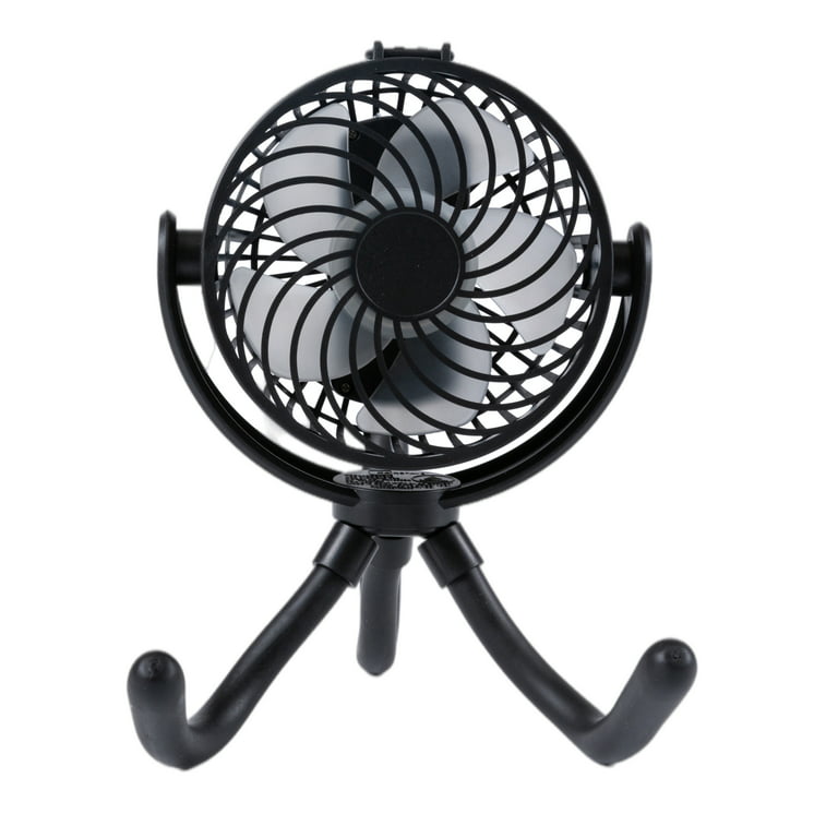 Mainstays Mini On-the-go Rechargeable Personal Fan with Flexible for Stroller, Car Seat, Treadmill, Black Walmart.com