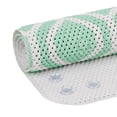 thumbnail image 1 of Mainstays Mint Green Fretwork Cushioned Foam Bath Mat, 17 in. x 36 in., 1 of 11