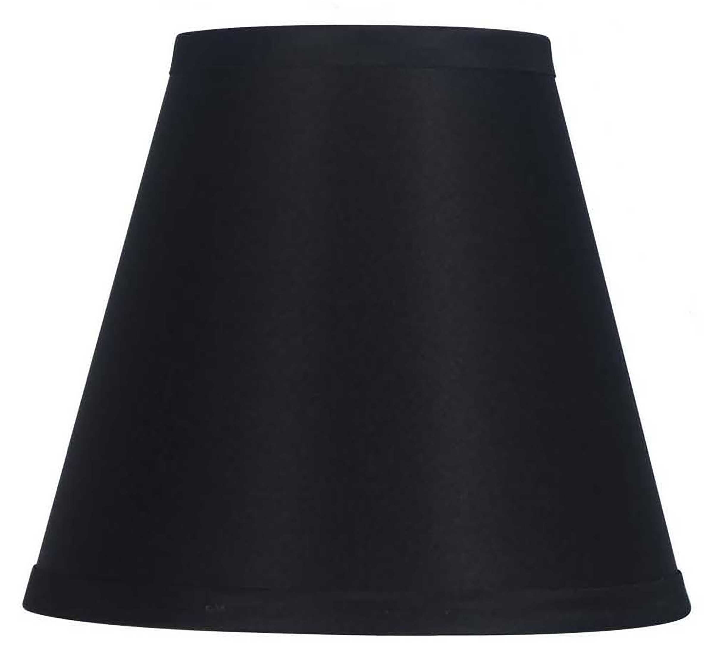 Mainstays Mix & Match 4.5x8x7" Solid Black Accent Lamp Shade, Round