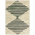 thumbnail image 1 of Mainstays Modern Diamond Soundwave Ivory Gray Indoor Area Rug, 5' x 7', 1 of 7