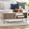 thumbnail image 1 of Mainstays Modern Hairpin Rectangle Coffee Table, Gray, 1 of 8