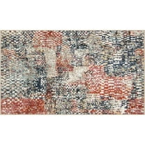 Mainstays Modern Morgana Multi-Color 20" x 34" Woven Olefin Rug with Frieze Accents