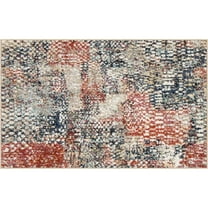 Mainstays Modern Morgana Multi-Color 30" x 48" Woven Olefin Area Rug with Frieze Accents