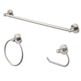thumbnail image 1 of Mainstays Modern Round 3-Piece Bath Accessory Kit in Satin Nickel, 1 of 9