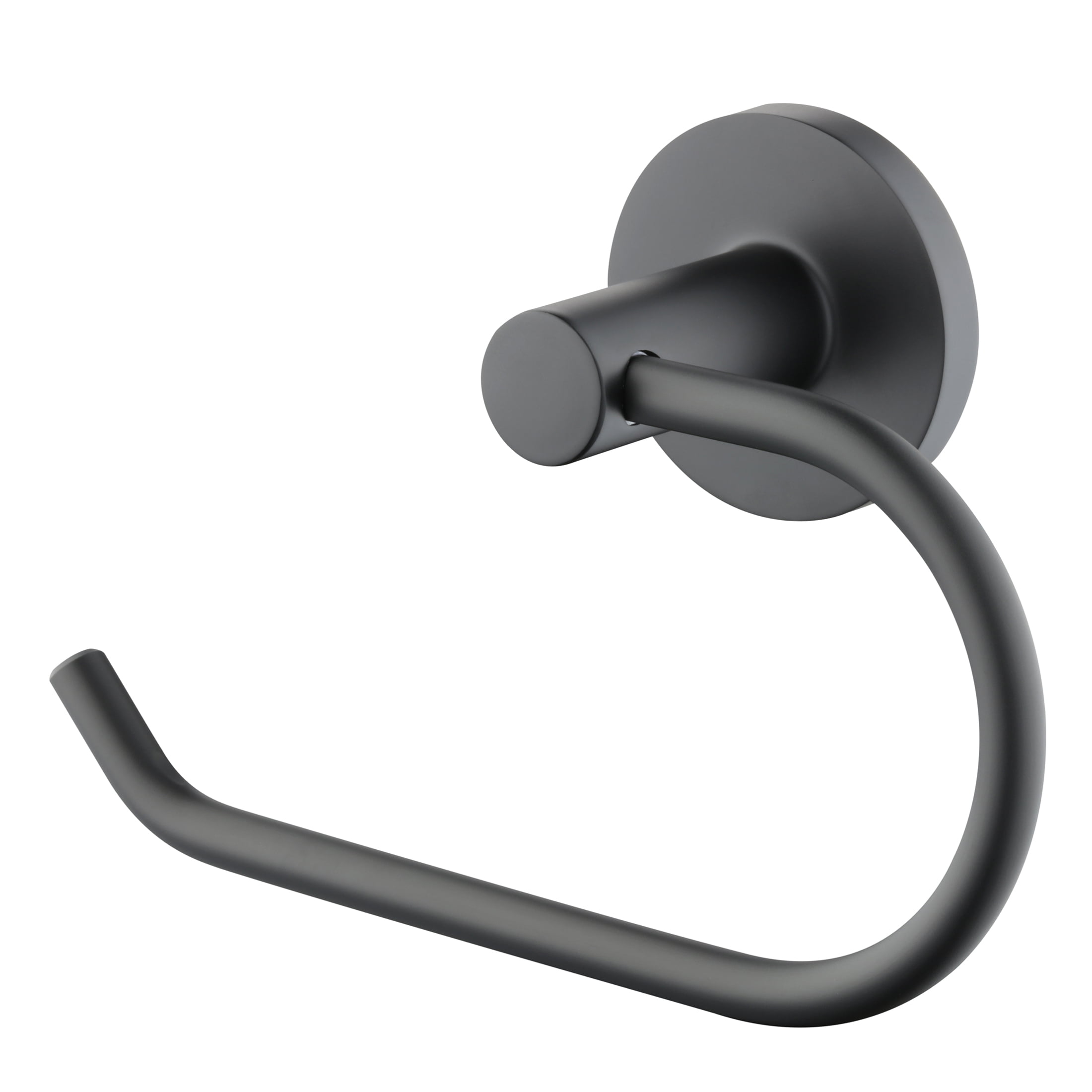 Mainstays Modern Round Toilet Paper Holder in Matte Black - Walmart.com