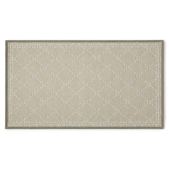 Mainstays Montgomery Kitchen Mat, Papyrus Beige, 18" x 30"