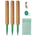 Mainstays Moss Pole Support Kit for Climbing Plants Extendable Design Accessories Included