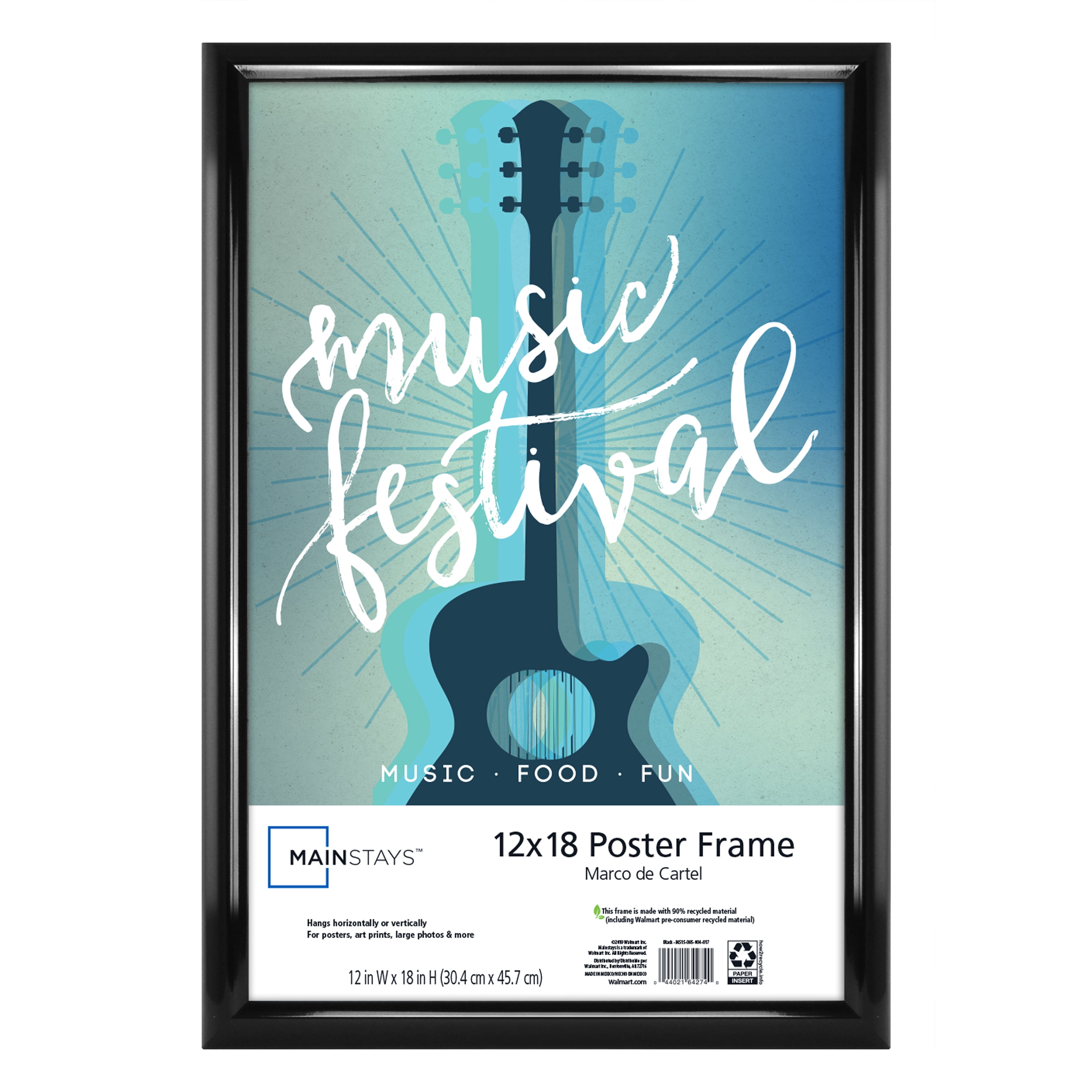Mainstays Ms 12x18 Rounded Poster Frame