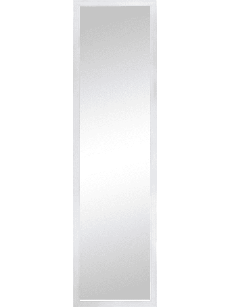 Mainstays 13.5 in x 49.5 in White Modern Door Mirror for Bedroom