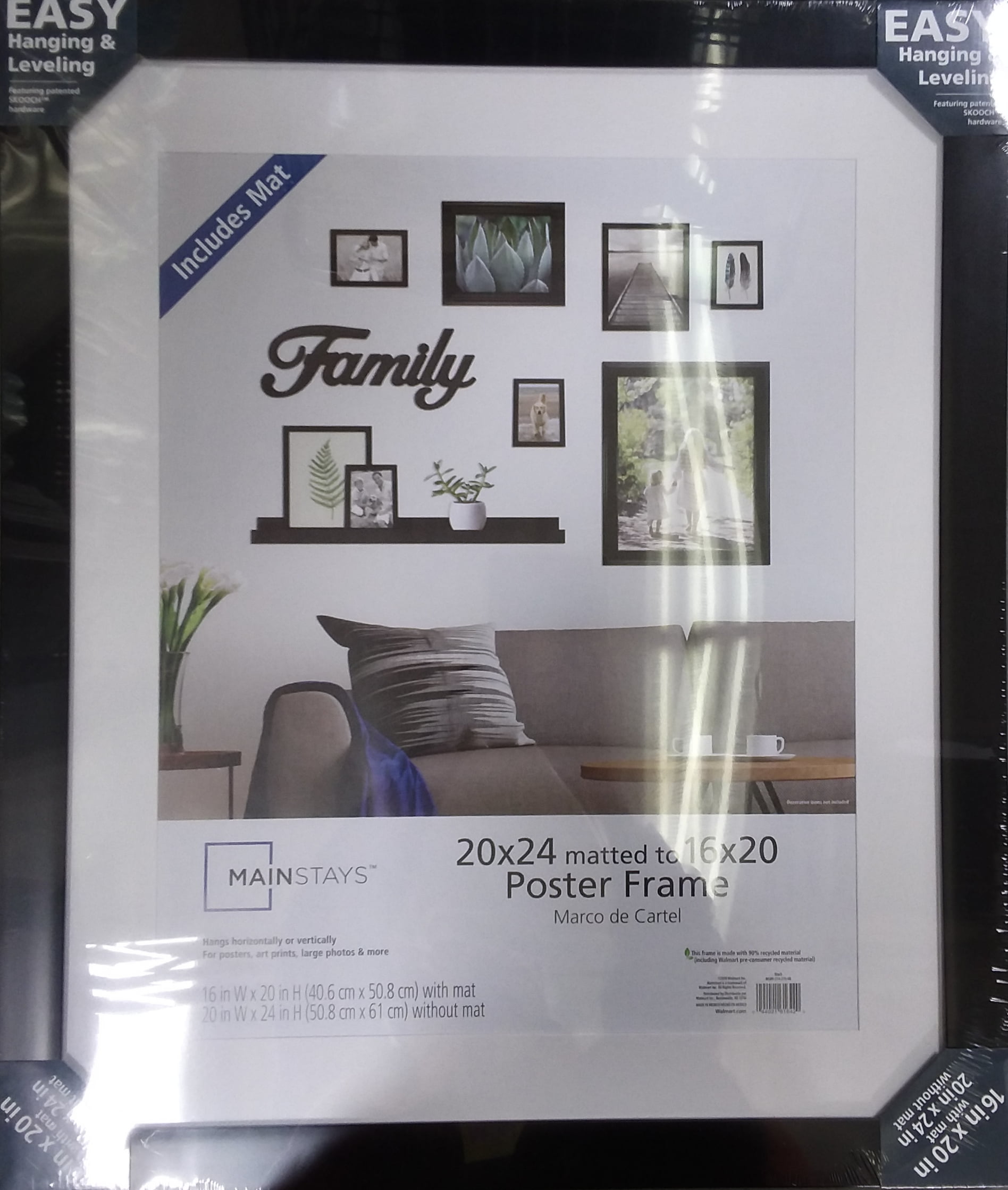 Mainstays Ms 20x24 Flat Wide Poster Frame