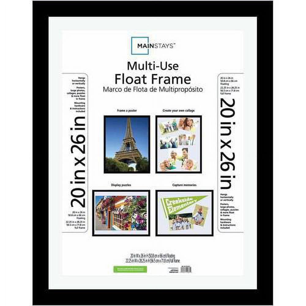 Mainstays Ms 20x26 Black Float Poster Frame