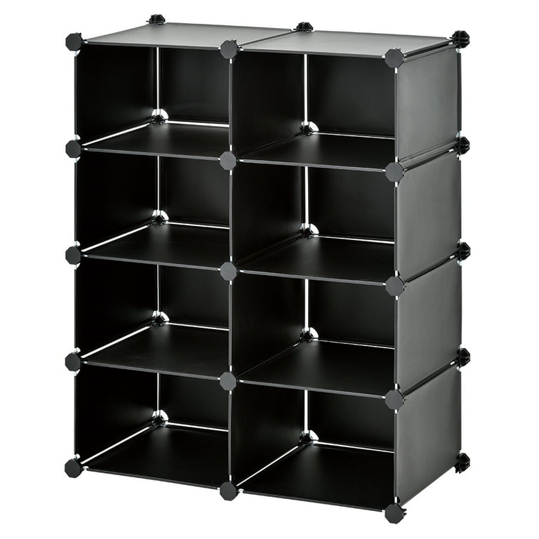 Black 8-Shelf Hanging Closet Organizer