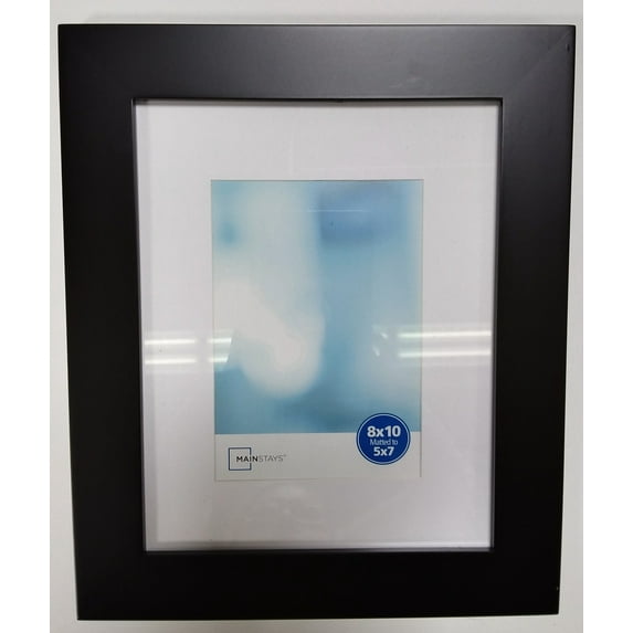 Mainstays Ms 8x10 To 5x7 Flat Wide Black Frame