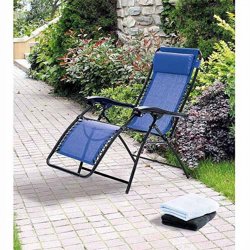 Mainstays Ms Bungee Lounge Chair Blue Walmart