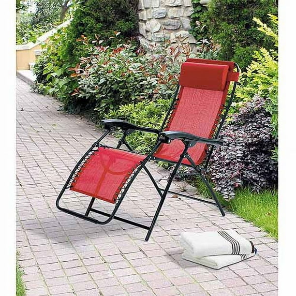 Mainstays Ms Bungee Lounge Chair Red