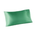 thumbnail image 1 of Mainstays by Becky G. & Alejandra Satin Pillowcase, Standard/Queen, Green, 1 of 6