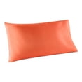 thumbnail image 1 of Mainstays by Becky G. & Alejandra Satin Pillowcase, Standard/Queen, Orange, 1 of 6